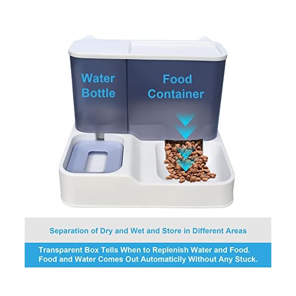 Garifulsty Automatic Pet Feeder Cat Dog Water Bowl Food Dispenser All in One Set for Pet Puppy Rabbit Bunny Feeding Watering Supplies Garifulsty Automatic Pet Feeder Cat Dog Water Bowl Food Dispenser All in One Set for Pet Puppy Rabbit Bunny Feeding Watering Supplies