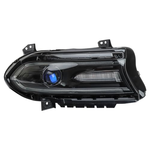 Image of TRQ Passenger Side Headlight Assembly Halogen Compatible with 2015-2016 Dodge Charger CH2503270