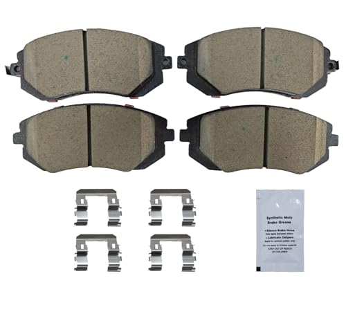 Image of HUSCH D929 Front Ceramic Brake Pads Kit Fit For Saab 9-2X 2005-2006, For Subaru Baja 2003-2006