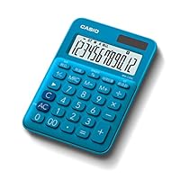 カシオ CASIO 電卓 12桁 ペールブルー ミニジャストタイプ MW-C20C-LB-N n5ksbvb たのめーる】カシオ カラフル電卓 ミニジャストタイプ 12桁