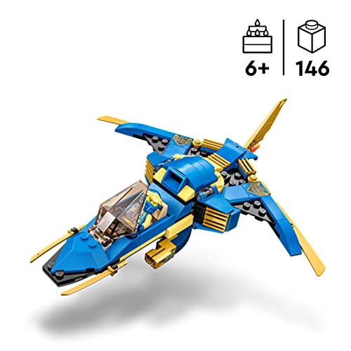 LEGO 71784 NINJAGO Jays Donner-Jet EVO, Aufrüstbares Ninja Spielzeug-Flugzeug mit Jay Minifigur… – Ansicht 2