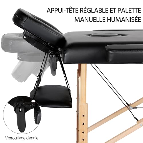 Table de Massage Pliante 70 cm Massage Professionnelle – Image 6