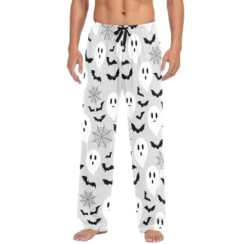 Spirits Bats Men's Cotton Pajama Pants with Pockets and Drawstring Comfortable and Stylish,S2