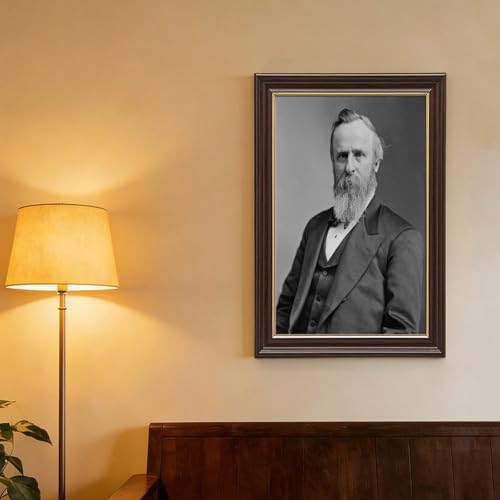 Impression toile Rutherford B Hayes cadre suspendu inclus