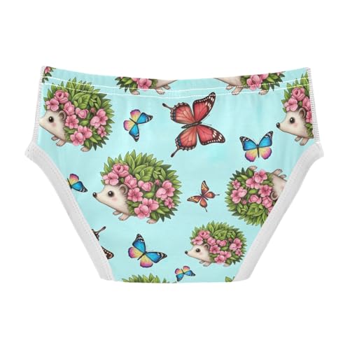 CHIFIGNO Underwear for Boys Cute Hedgehog Butterfly Blue Cotton Boys' Briefs Soft Breathable Briefs Underwear2