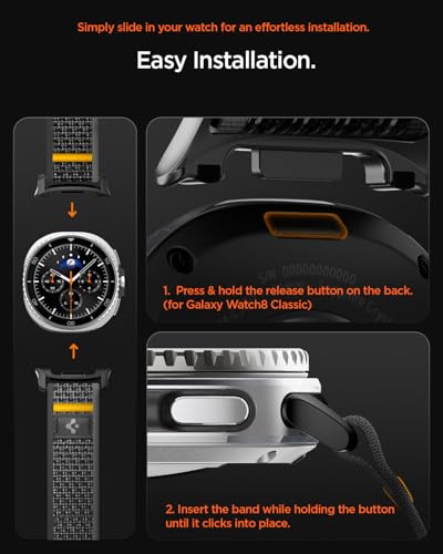 Image of Spigen for Samsung Galaxy Watch Band, Lightweight Adjustable Strap