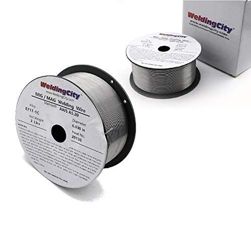 WeldingCity 2-pk E71T-1 Gas-Shielded Flux Cored MIG Welding Wire 0.030