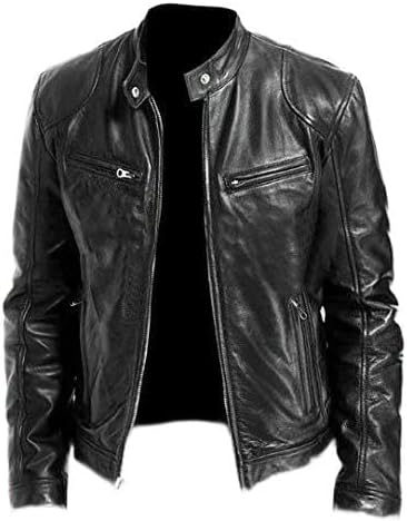 Mens Leather Jacket Black Bomber Sheepskin | Motorcycle Jackets For Men Biker Jacket