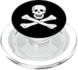 Photo Gallery classico teschio e ossa incrociate simbolo pirata halloween popsockets popgrip per magsafe Photo Gallery classico teschio e ossa incrociate simbolo pirata halloween popsockets popgrip per magsafe