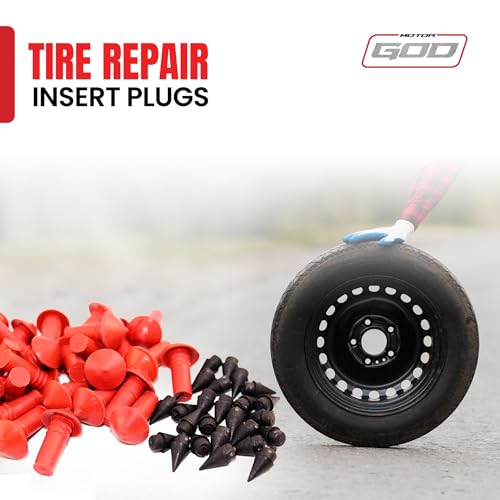 Image of Tire Repair Insert Plugs - Mushroom Plugs with Built-in Sealant, Quick and Easy Tire Fix Solution | Pack of 180