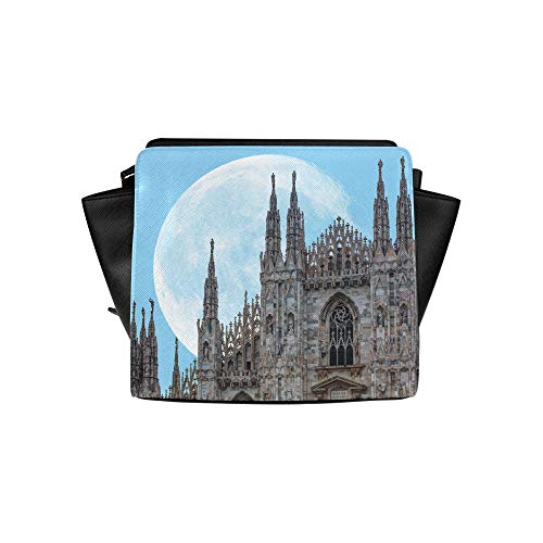 Satchel Shoulder Tote Bag Unusual Beautiful Milan Cathedral Satchel Bag Crossbody Bags Travel Bags Duffel Shoulder Bags Luggage For Lady Girl Women Travel Bags Shoulder