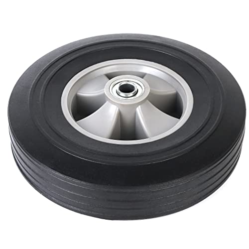 Ar-Pro (4-Pack) 10''X2.5'' Flat Free Solid Rubber Replacement Tires, Flat-Free Tires For Hand Trucks And Wheelbarrows With 10” Tires With 5/8" Axles #TOP4