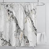 EIWAXU Wasserdichter Duschvorhang mit Marmor-3D-Effekt 135x200cm/Breite x Höhe Wasserdicht für Badezimmerdekor, Bedruckt für Badewanne, Badezimmer, Duschvorhang, 70 x 140 cm, Teppich