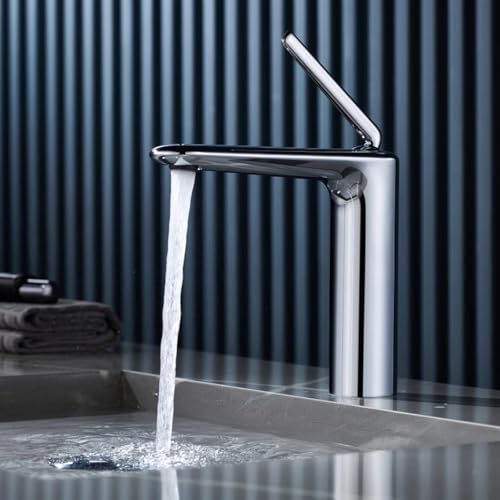 Grifo batinera de baño con control monomando de agua fría y caliente en latón anticorrosivo