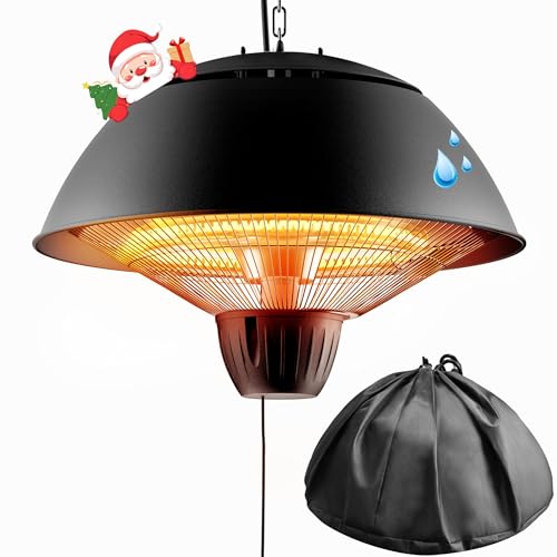 Electric Outdoor Heater, 1500W Hanging Ceiling Mounted Infrared Patio Heater