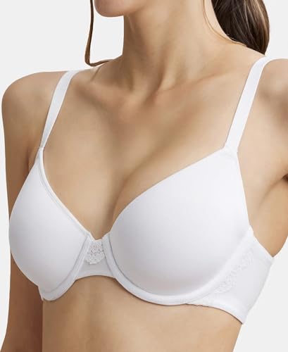 Image of Jockey Women's Synthetic Lightly Padded Wired Underwire T Shirt Underwired Bra