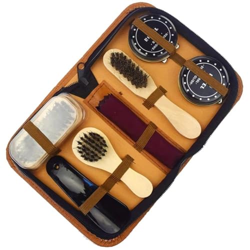 Kit de cepillos para lustrar botas y mantener tus sofás de cuero impecables en casa 6