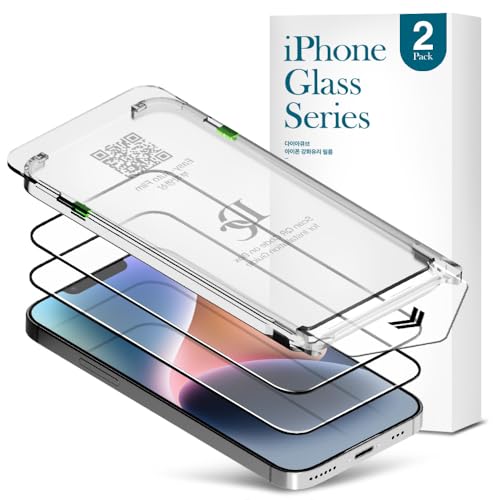 Verre trempé iPhone 14 avec kit anti-poussière protection écran 3D complète lot de 2