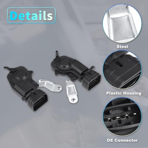 Image of X AUTOHAUX Replacement Front Rear Left Right Side Power Door Lock Actuator Motor for Toyota 4Runner 98-02 Door Latch Actuator Assembly Replace No.6914035060 /6912035050 Black 2 Pair