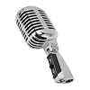 Dynamic Microphone with Cardioid Pickup Pattern, Retro Stage Mic for Live Performances and KTV Singing, Adjustable Swing Mount, Zinc Alloy Body, Includes XLR to 6.35mm Cable and St (Silver) #1