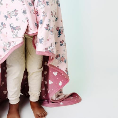 Image of Copper Pearl Jumbo 3-Layer Baby Blanket: Soft Baby Quilts for Boys and Girls | Breathable, Cozy, Toddler Blanket | Baby Quilt for Newborns | 46x46 Premium Polyester /Rayon | Minnie Mouse