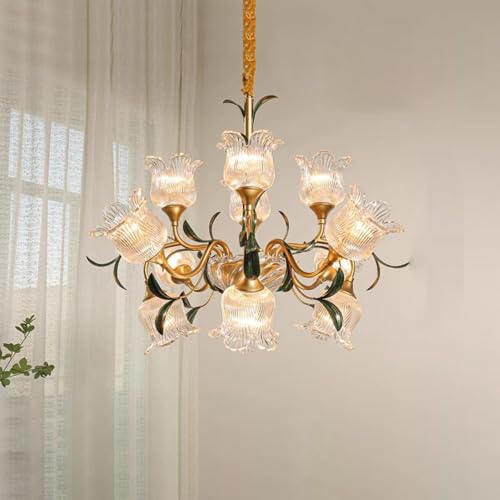 Lustre pastoral américain au motif fleur pour créer un cocon chaleureux chez soi