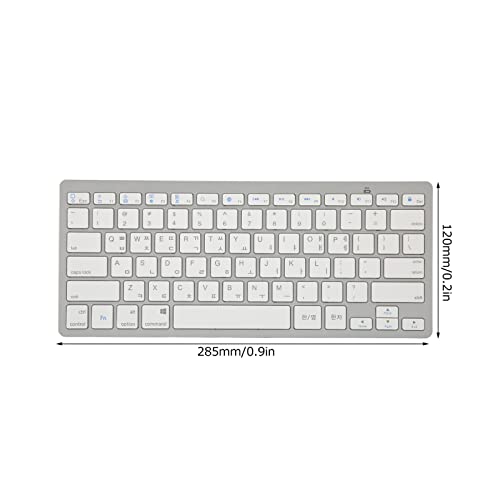 Mini clavier sans fil fin 78 touches blanc pour ordinateur portable et tablette iOS coréen