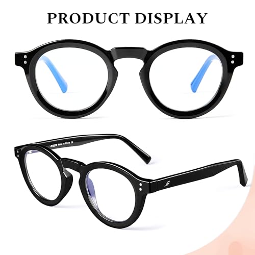 Image of Blue Light Blocking Glasses for Women Men, Square Thick Frame Anti Eyestrain & UV Glare JF6218