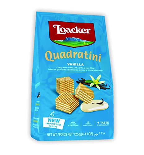 Image of Loacker Quadratini Vanilla 125 Gram (Pack of 18)