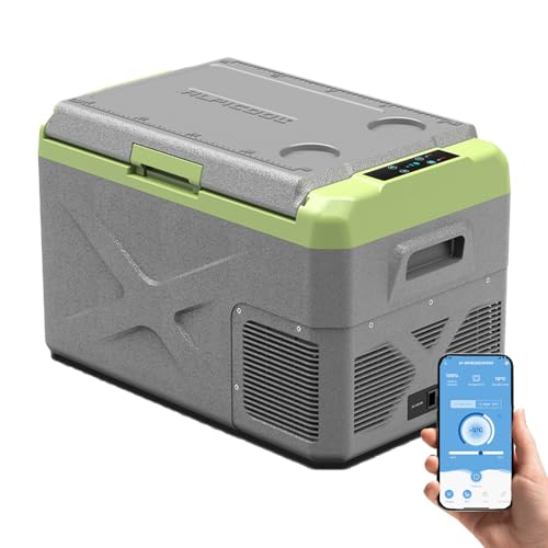 Alpicool X30 30L Car Fridge Freezer Portable Compressor Car Refrigerator 12/24V Electric Cooler for Camping, Road Trip, Picnic, Down to -20℃