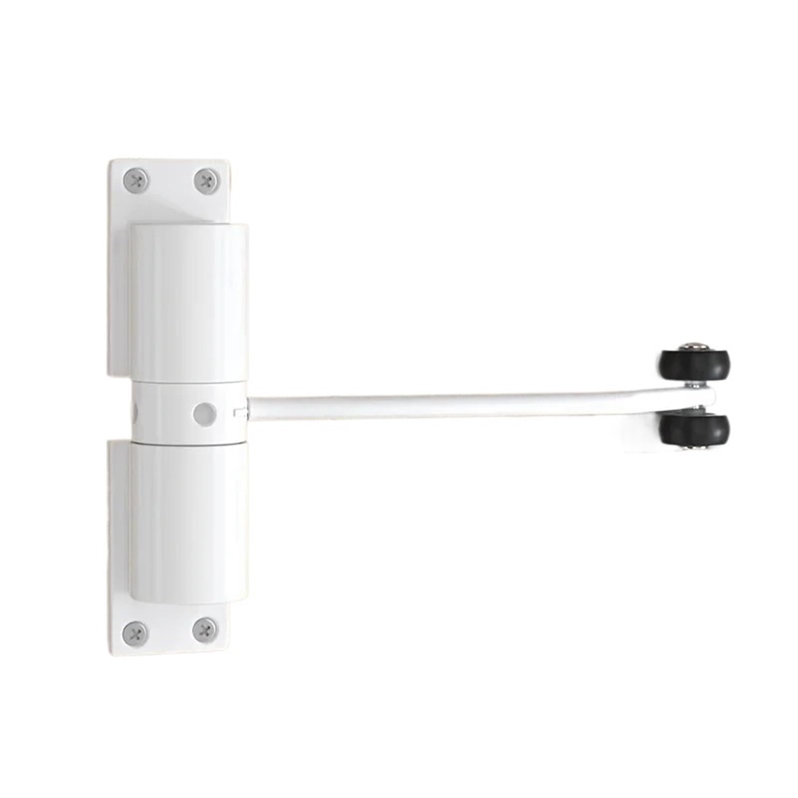 Chiudiporta automatico regolabile for carichi pesanti da 2 pezzi con molla di sicurezza hardware for mobili for porte Costruzione Per Porte(WHITE)
