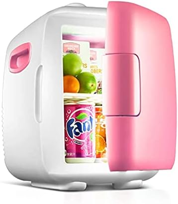 JIAX 8l Mini Fridge, Portable Cosmetic Refrigerator Cooler/Warmer Freezer, Used for Makeup and Skin Care, Can Also Be Used in Home, Bar, Bedroom,Office, Car (Color : Pink)