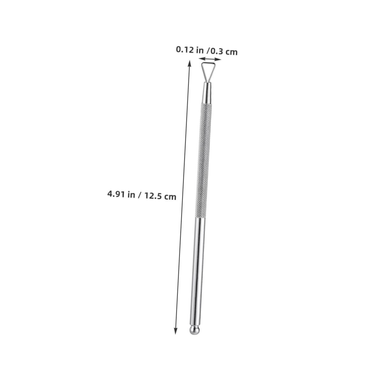 Beavorty 6Pcs Stainless Steel Nail Polish Remover Kit with Cuticle Pusher and Scraper and Gel Nail Polish Removal Tools for Home Salon Use Easy and Care