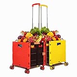 【Vielseitige Anwendung】 Dieser Wagen bietet 1,9 Kubikfuß Stauraum und trägt 50 kg. Hier werden Lebensmittel, Dokumente, Bücher, Büromaterial, Lebensmittel und Getränke, Sportartikel und Werkzeuge aufbewahrt. Es bietet Ihnen eine breite Palette von Verwendungsmöglichkeiten und ist perfekt für Heim-, Büro-, Geschäfts-, Einkaufs-, Reise-, Wander-, Camping-, Picknick-, Festival- und Heimprojekte geeignet.