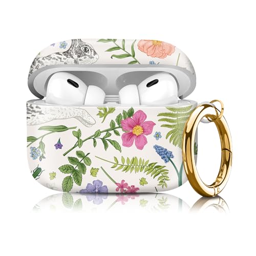 Airpod pro ��2����/��1����P�[�X�J�o�[ �S�[���h���E���h�L�[�`�F�[���t�� ���킢���p�^�[�� �n�[�h&����~�߃J�o�[ �j�����p ���̎q�p (���킢���o�j�[)