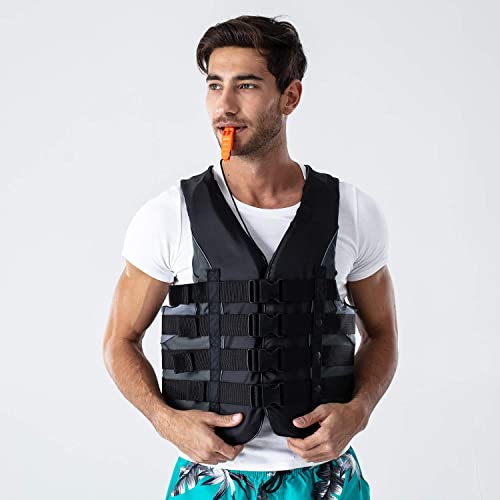 Image of Leader Accessories Adult Universal USCG Approved Life Jacket Vest Boat Vest