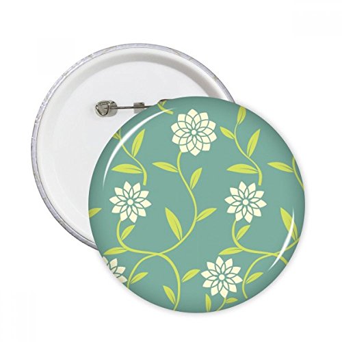 Fleurs blanc vert plantes motif décoratif pour customiser une veste en jean