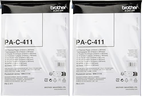 Papier thermique A4 Brother de 100 feuilles pour factures nomades et rapports professionnels