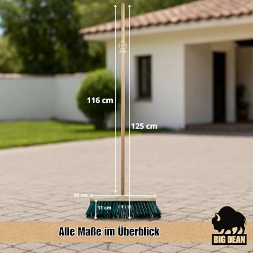 BigDean Straßenbesen Gartenbesen Strassenbesen mit Stiel Besen mit Stiel draußen – Bild 6
