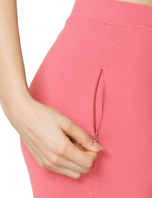 Image of VSTAR PL02 Women Ankle Length Stretchable Slim Fit Leggings with Secured Side Pocket | Moisture-Wicking | Soft Waistband & Cotton-Elastane Fabric