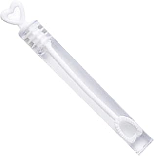 Totority 48pcs Toys for Couples Memorial Gift Toys for Kids Bubble Blower Wand Small Bubble Wands Bubble Making Toys Bubble Tube Bubble Stick Decorate Heart-Shaped Bubble Bottle Child