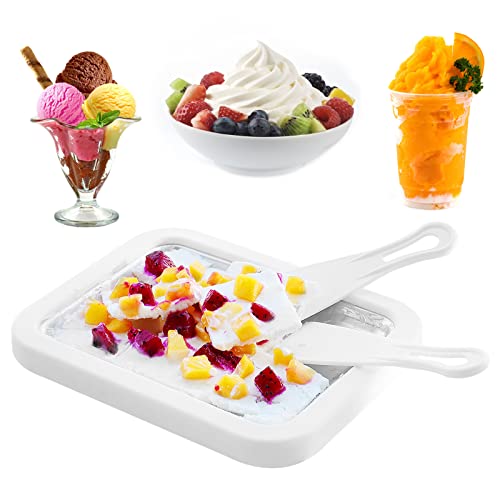Fonyet Heladera Instantánea Plancha para Hacer Helados con 2 espátulas máquina Fabricante Helados...
