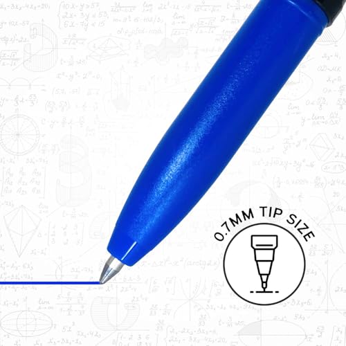 Image of Pentonic EVO 0.7 mm Gel Pen | Blue, Black & Red Ink, Pack of 10