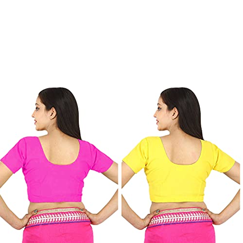 Image of Namita Women's Rubia Cotton Solid Half Sleeve Blouse