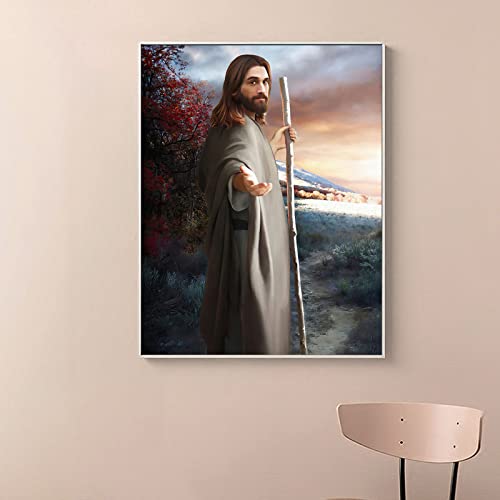 Zzpt Jesus Canvas Wall Art - Jesus Poster - Jesus Christ Pictures - Religious Paintings For Wall Decorations Unframed (Give Me Your Hand God,12X16In/30X40Cm) #TOP3