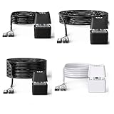 LED Light Desktop Switch PC Motherboard External Power Button Extension Cable, Suitable for Home and Office use, 10-Meter Black Durable Type.