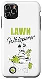 custodia per iphone 11 pro max lawn whisperer – funny cute gardening & plant lover quote