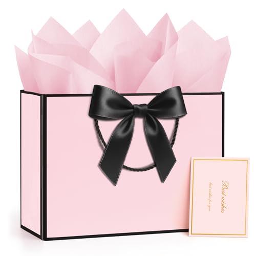 ANZNKU Gift Bags Medium with Handles 1 Pcs for Wedding Birthday Gift Wrap
