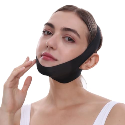 NapNinja:Your SlumberSaver.Chin Strap for snoring.The Adjustable Chin Strap Made of Lycra Material is Suitable for Everyone. It Effectively Prevents Mouth Breathing Anti snoring Device.