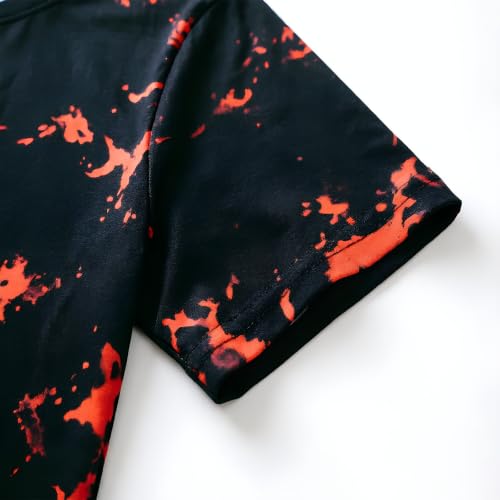 Image of Boys Tie Dye Shirts 3-12 Years Hippies Crewneck Kids Short Sleeve Tee | Boys Tie Dye Shirts